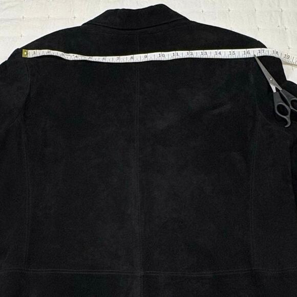 Lord & Taylor Vintage Black Suede Jacket Blazer - Picture 10 of 13
